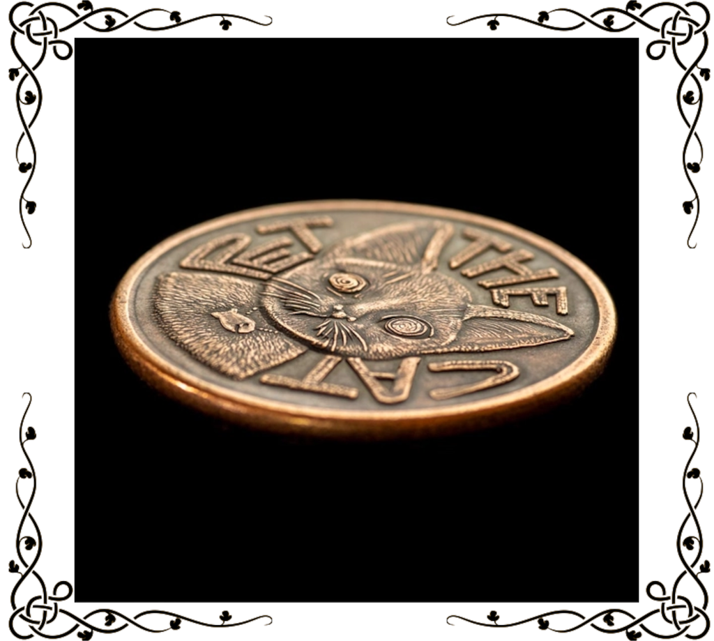 Pet the Cat Decision Coin