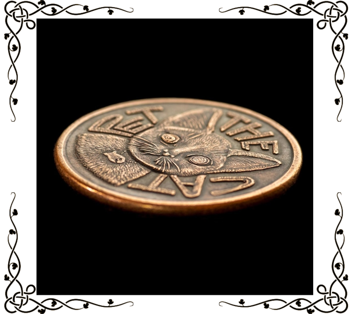 Pet the Cat Decision Coin