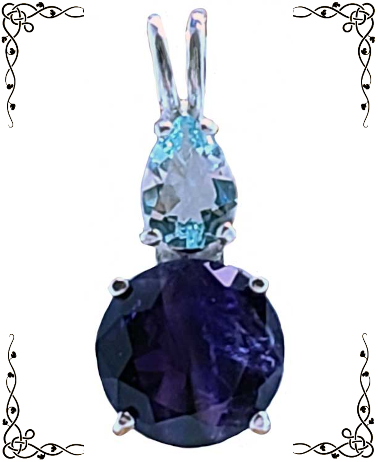 Glimmerkick - Amethyst with Columbian Obsidian