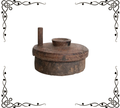 Found Reclaimed Wood Spice Grinder with Lid – Decorative Accent