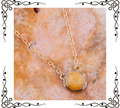 River Rocks Yellow Quartz and Golden Bronze Necklace | Barse Jewelry