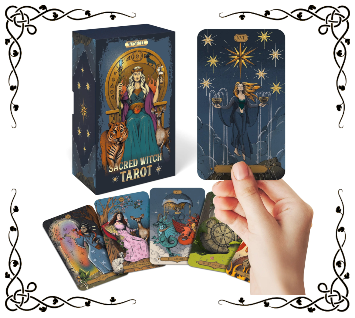 Sacred Witch Tarot Deck & Book Set | Wyspell | Daria Ermolova