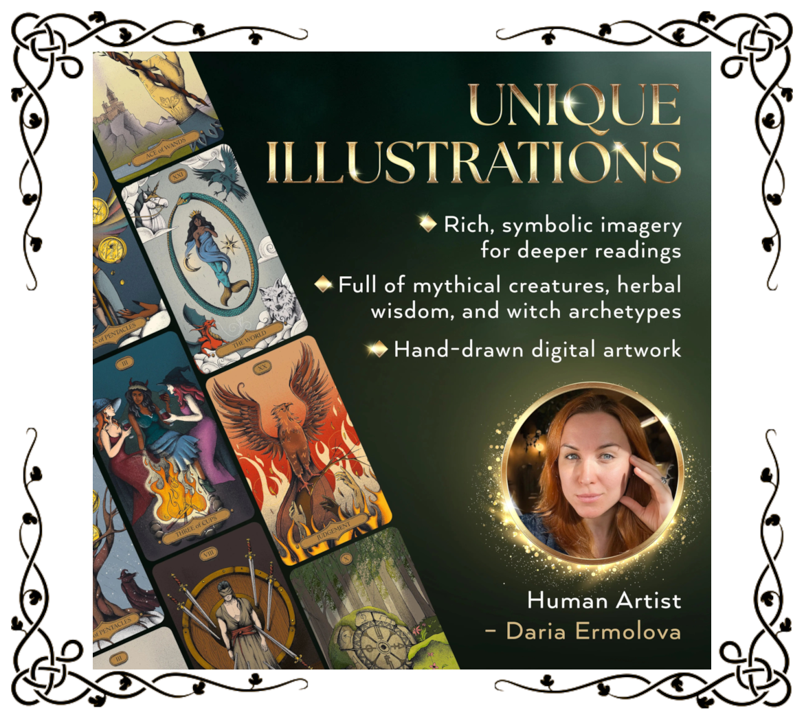 Sacred Witch Tarot Deck & Book Set | Wyspell | Daria Ermolova