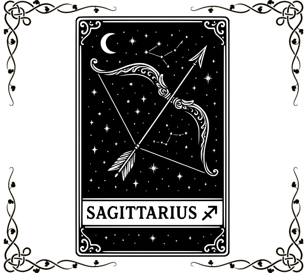Zodiac Cards Fabric Panel 12 | Sagittarius