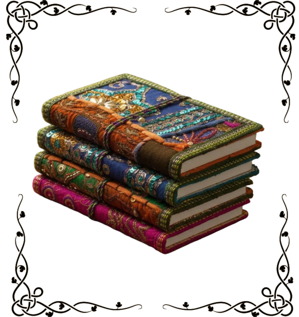 Handcrafted Sari Fabric Bound Notebook Journal