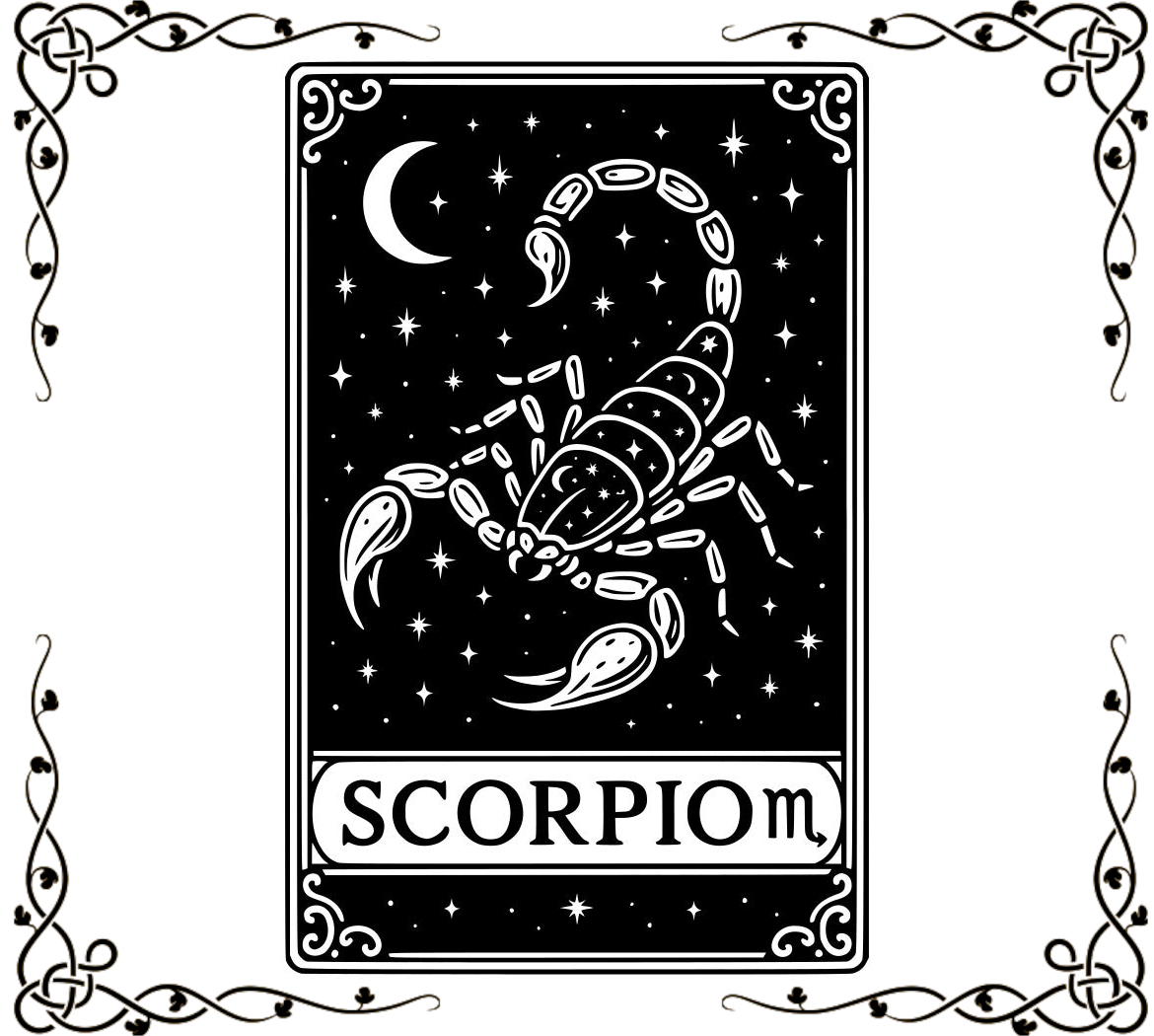 Zodiac Cards Fabric Panel 1 | Scorpio