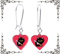 Stabby Cat Dangle Earrings — Onyx O ☠ for Body Candy