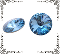 Swarovski 1122 Rivoli 18mm — Aquamarine
