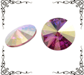 Swarovski 1122 Rivoli 18mm — Fuchsia AB