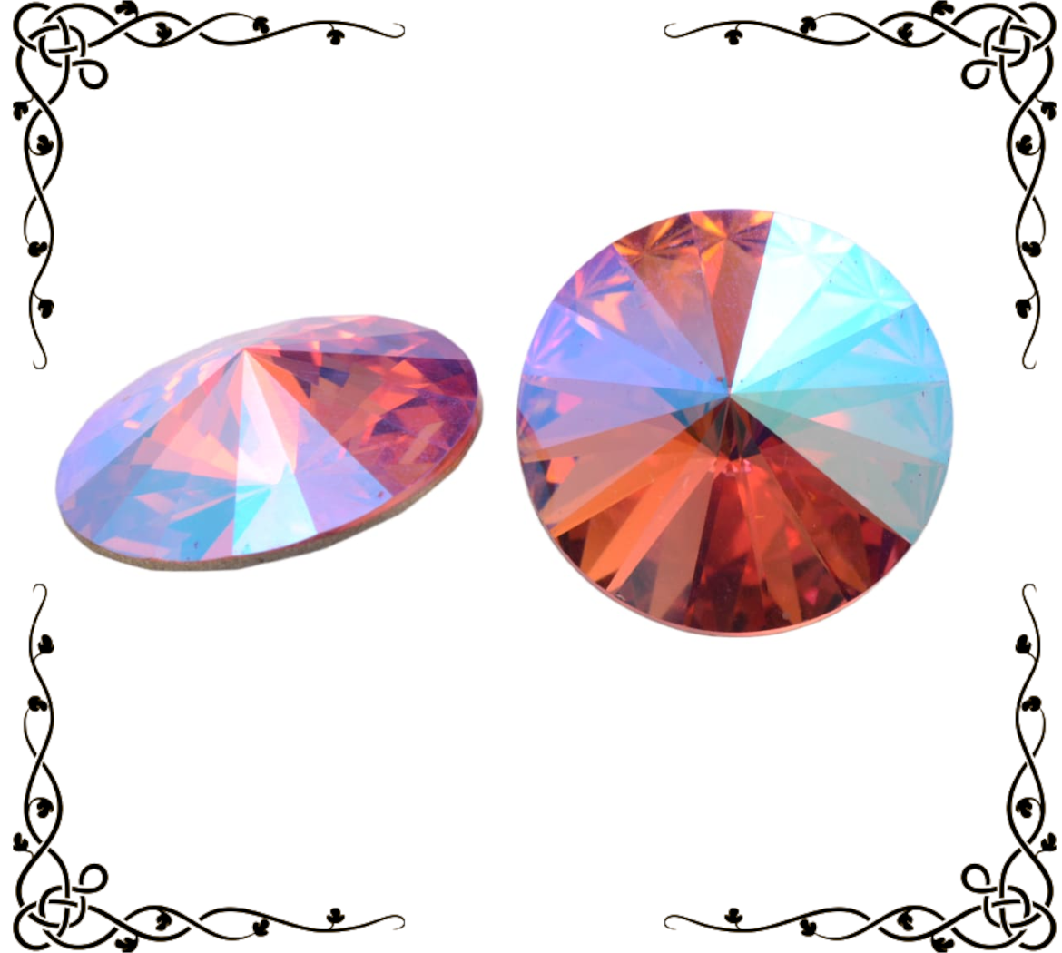 Swarovski 1122 Rivoli 18mm — Light Siam