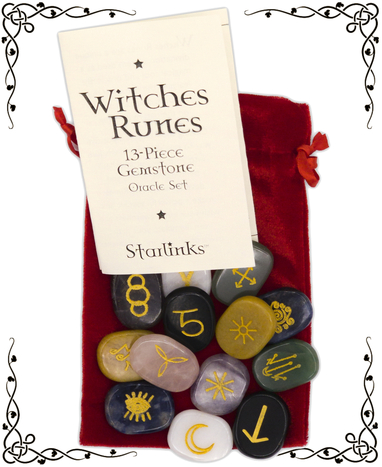 Witches Runes Gemstone Oracle Set