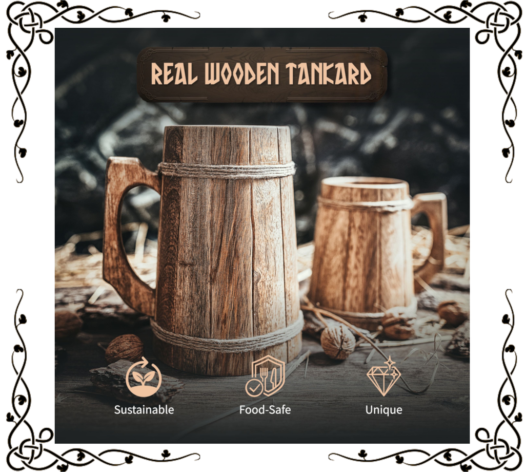 Wooden Tankard | Mango Hardwood | Handcrafted Beer Mug