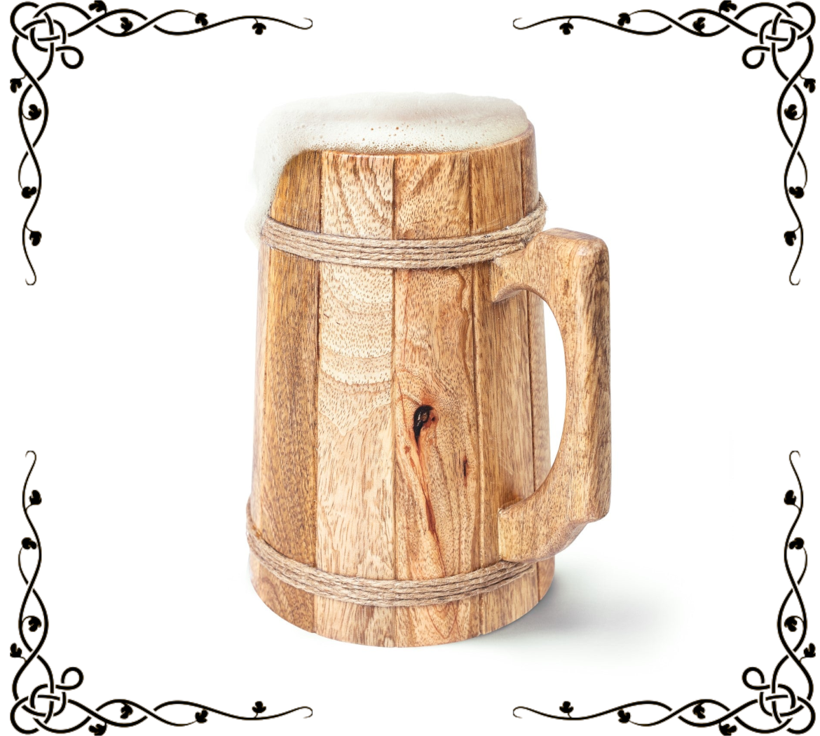 Wooden Tankard | Mango Hardwood | Handcrafted Beer Mug