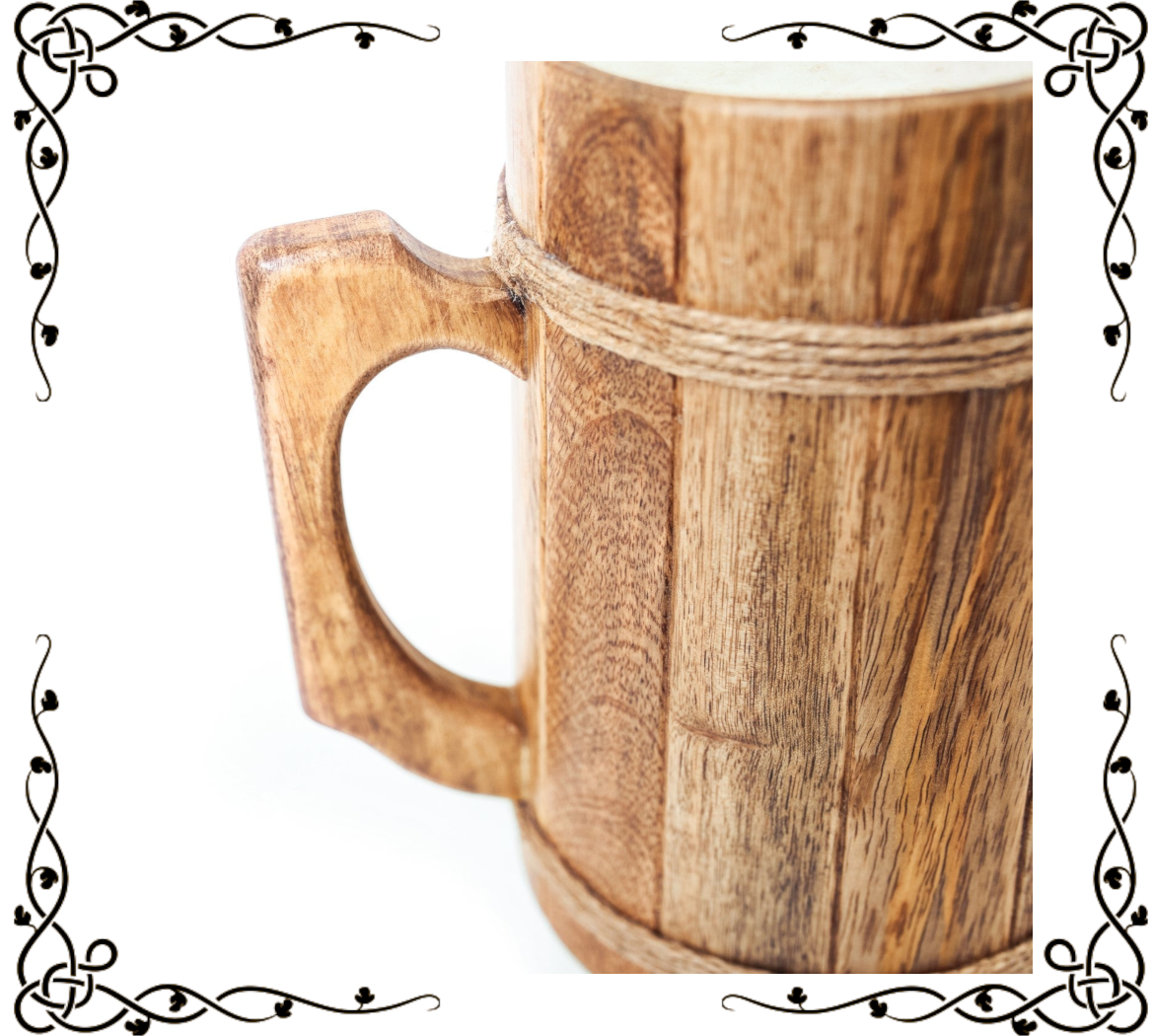 Wooden Tankard | Mango Hardwood | Handcrafted Beer Mug